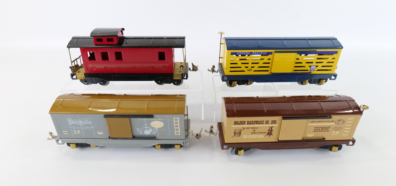 Lot of U.S.T.T.C. Tin Plated Trains: Lot of U.S.T.T.C. Tin Plated Trains. O Gauge All invoices must be paid within 24 hours of the sale. We offer multiple shipping options please read the shipping terms to understand your options. We als