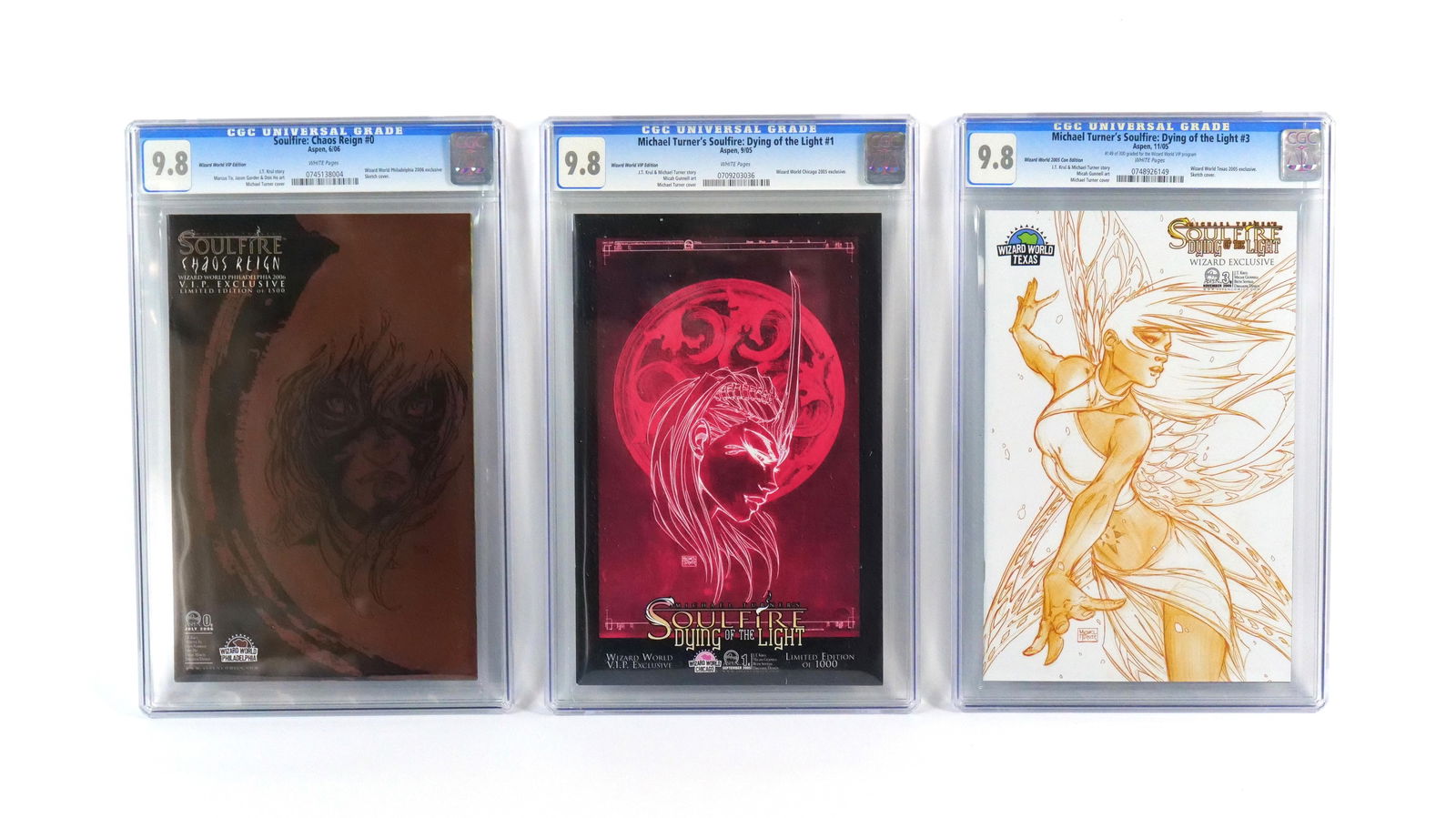 Lot of 3 Soulfire CGC Graded 9.8 Books (1 of 20)