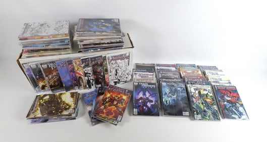 Long Box of Transformers Comics