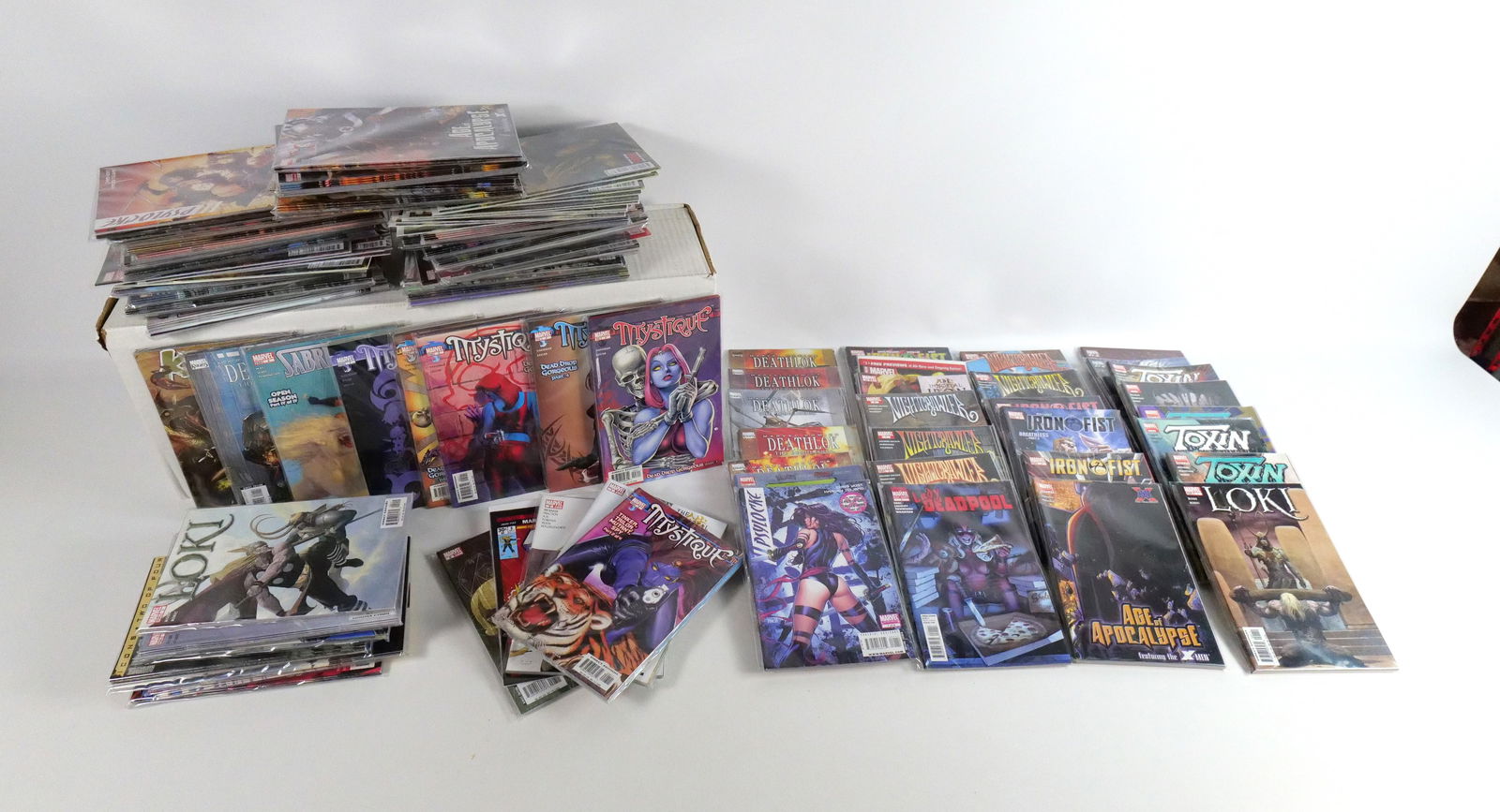 Long Box of Marvel Miniseries Comics (1 of 14)