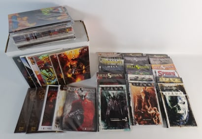 Short Box of Spawn Comics