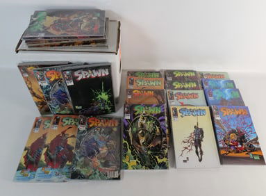 Short Box of Spawn Comics