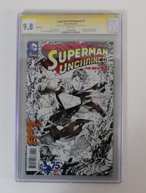 Superman Unchained #1 - 2x Signed