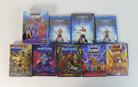 Lot of Sealed He-Man Masters of the Universe Blu-Rays and DVD's