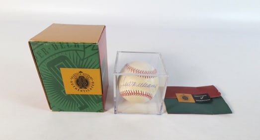 Ted Williams Autographed Baseball