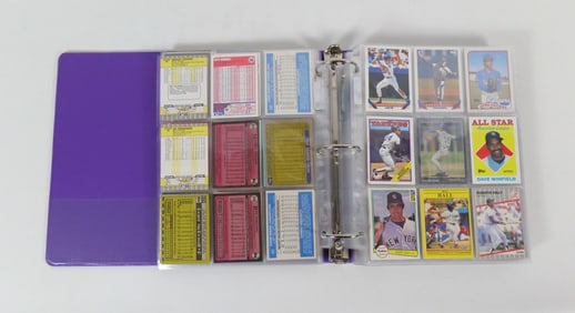 Binder of Baseball Cards