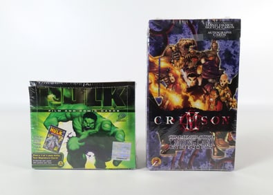 Lot of 2 Sealed Comic Related Trading Card Boxes