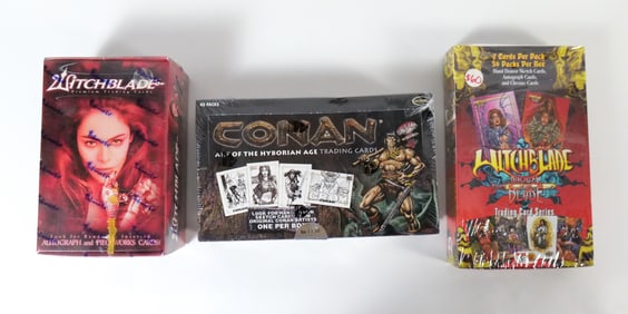 Lot of 3 Sealed Comic Related Trading Card Boxes
