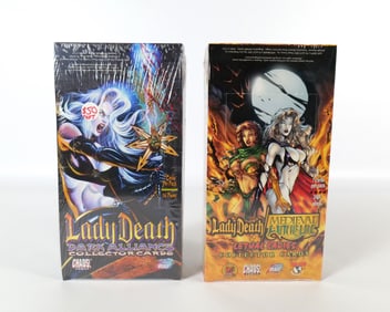 Lot of 2 Sealed Lady Death Trading Card Boxes
