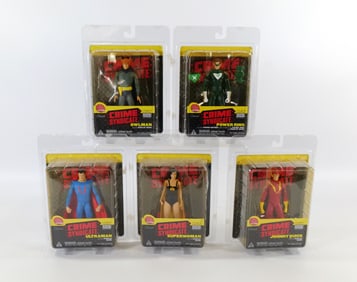 Lot of 5 DC Direct Crime Syndicate Action Figures