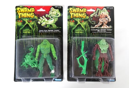 Lot of 2 Kenner Swamp Thing Action Figures
