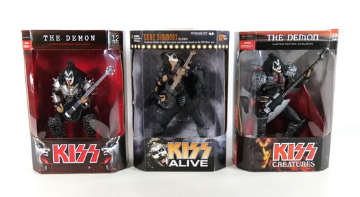 Lot of 3 McFarlane KISS 12" Action Figures
