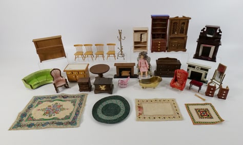 Lot of Vintage Doll Furniture