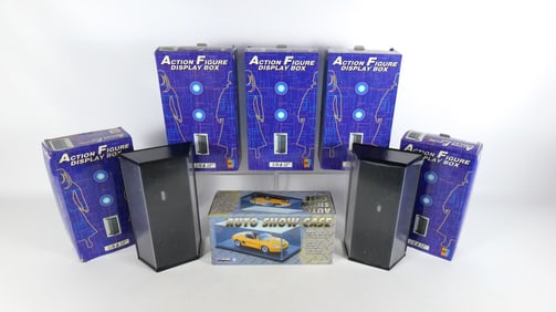 Group Lot of Display Boxes