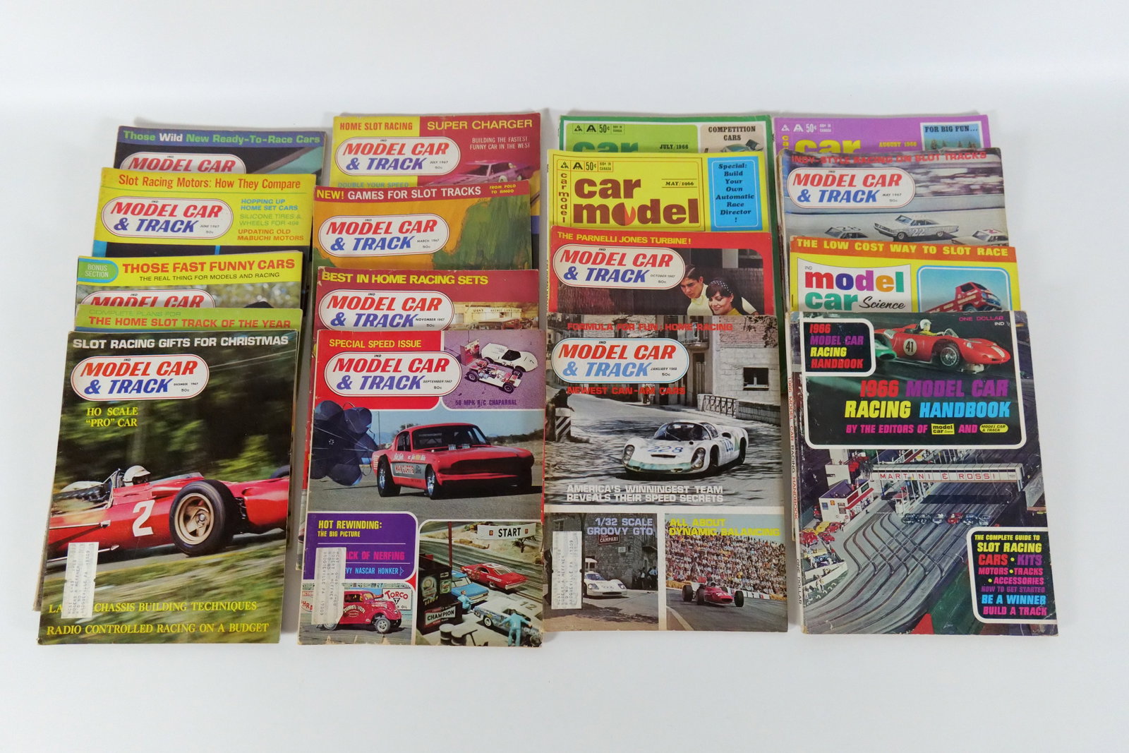 Lot of Model Car & Track Magazines: Lot of Model Car & Track Magazines - Circa 1960's. All invoices must be paid within 24 hours of the sale. We offer multiple shipping options please read the shipping terms to understand your options. 