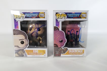 Lot of 2 Funko Guardians Vol. 2 Pops - Signed