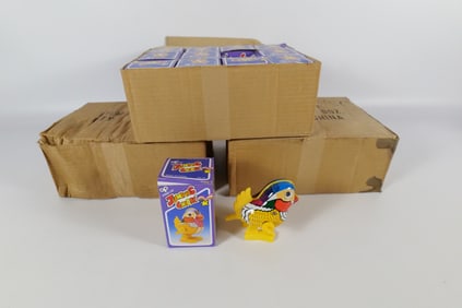 Lot of 36 Tin Litho Wind Up Jumping Chick