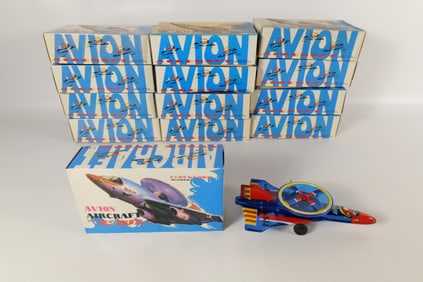 Lot of 13 Avion Aircraft Tin Litho Wind-Up Planes