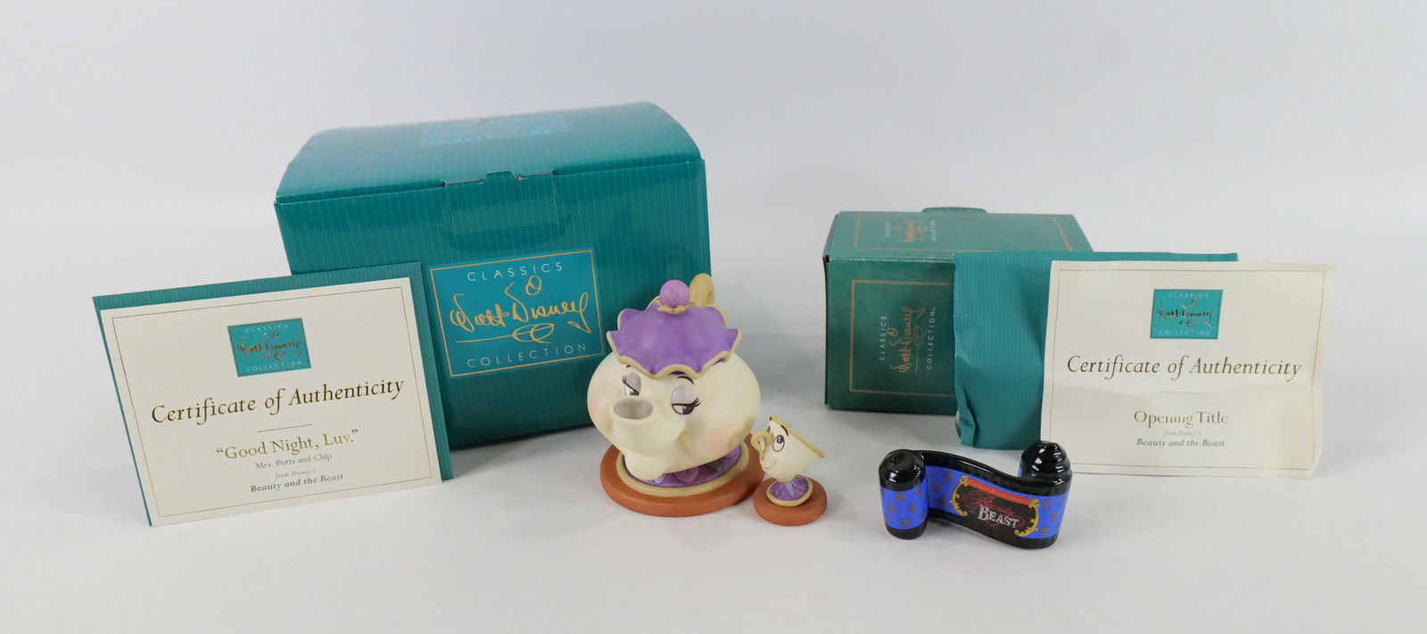 Lot of 2 WDCC Beauty and the Beast Figurines (1 of 17)