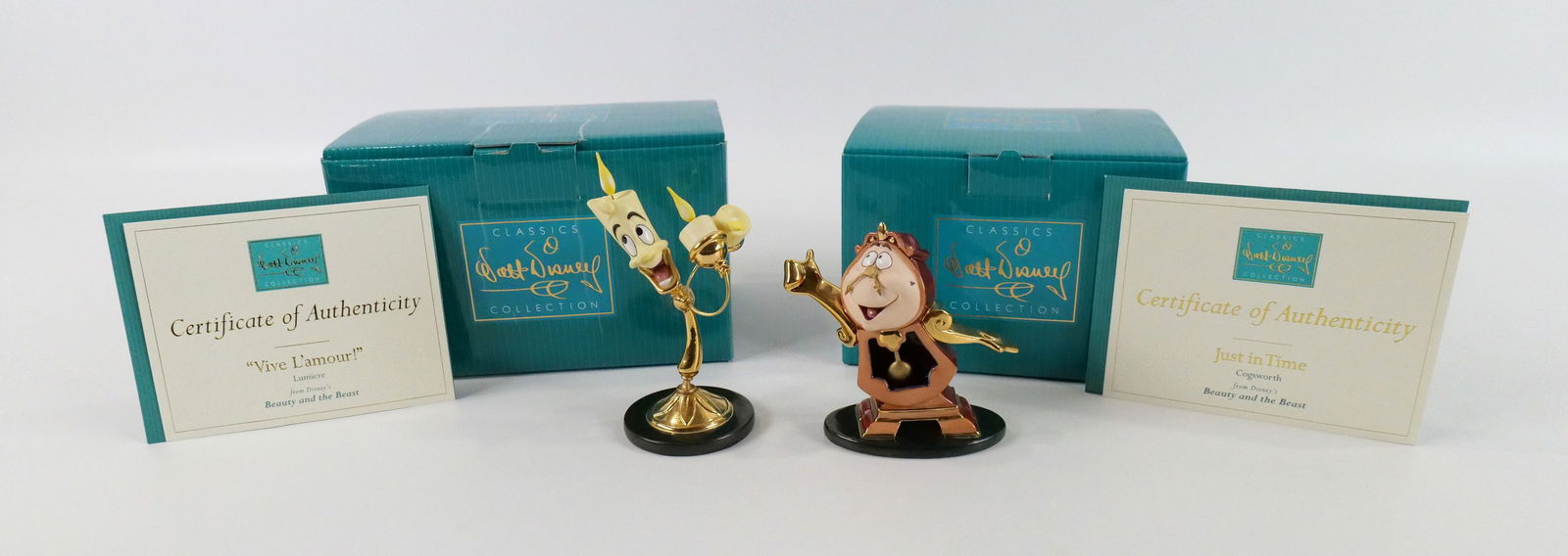 Lot of 2 WDCC Beauty and the Beast Figurines (1 of 18)