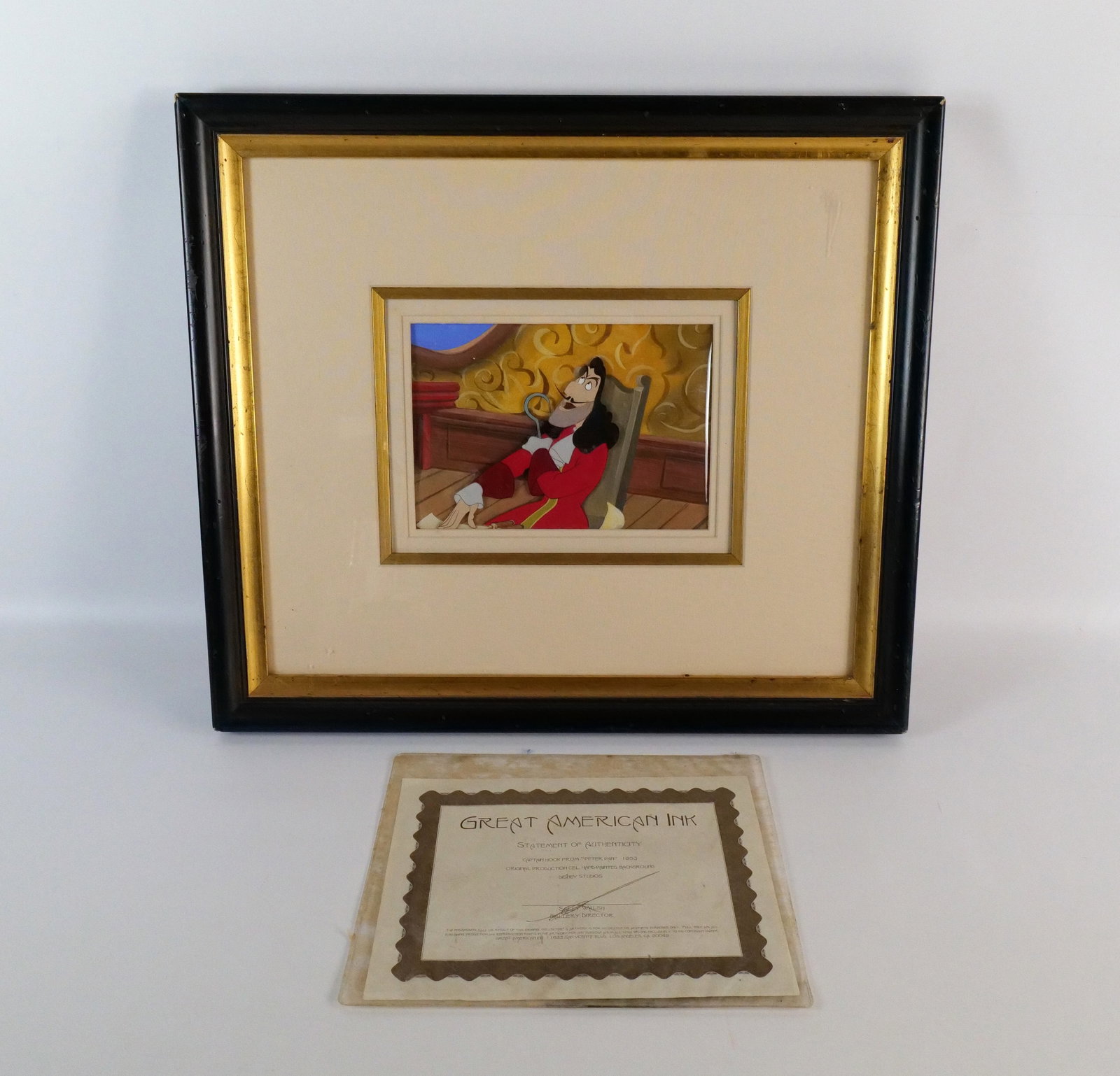 Captain Hook Peter Pan 1953 Original Production Cel (1 of 8)