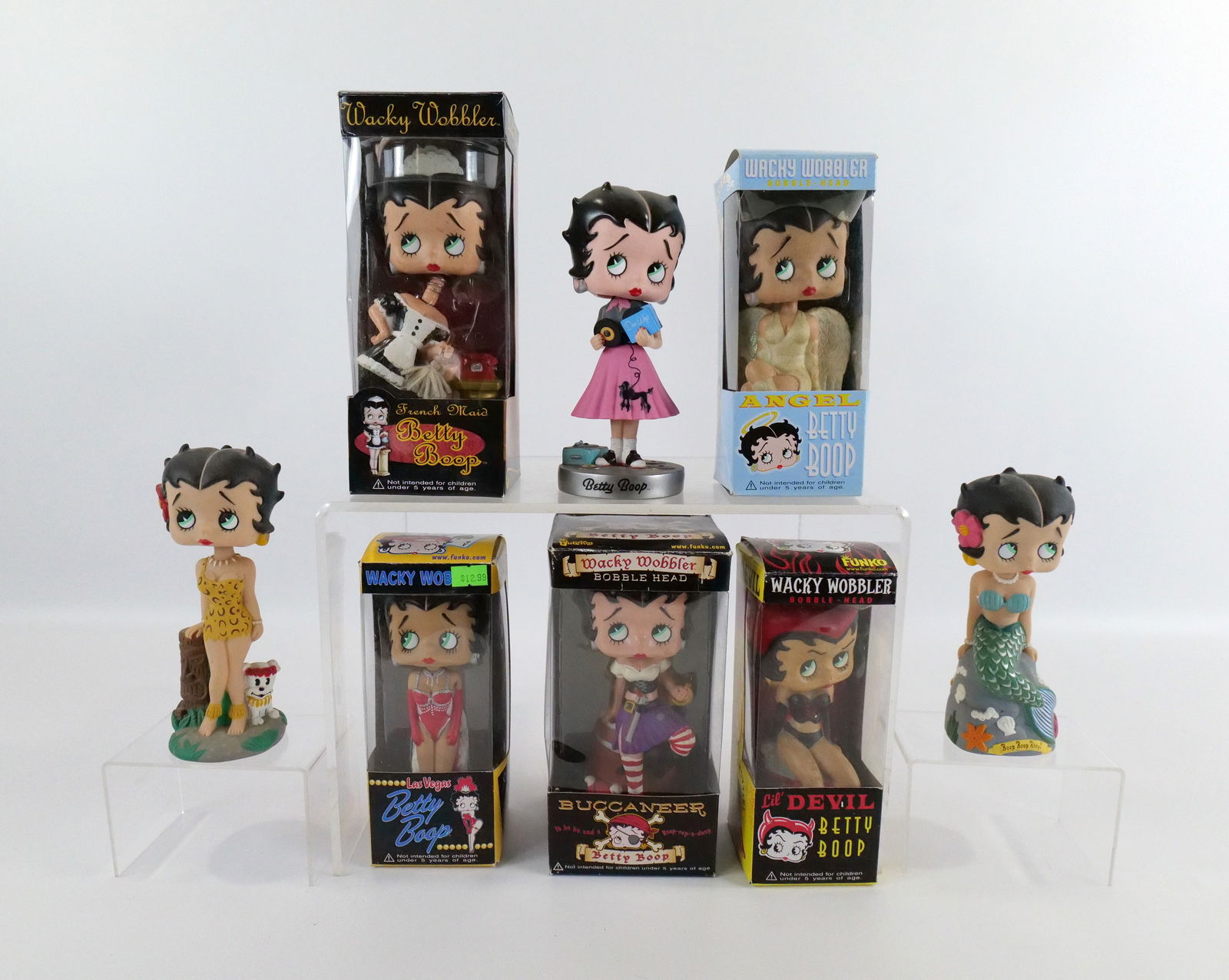 Lot of 8 Betty Boop Funko Wacky Wobblers (1 of 10)