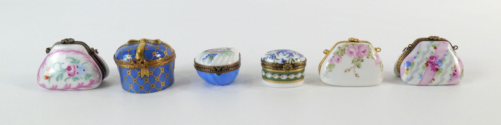 Group Lot of 6 Limoges Dresser/Trinket Boxes (1 of 15)