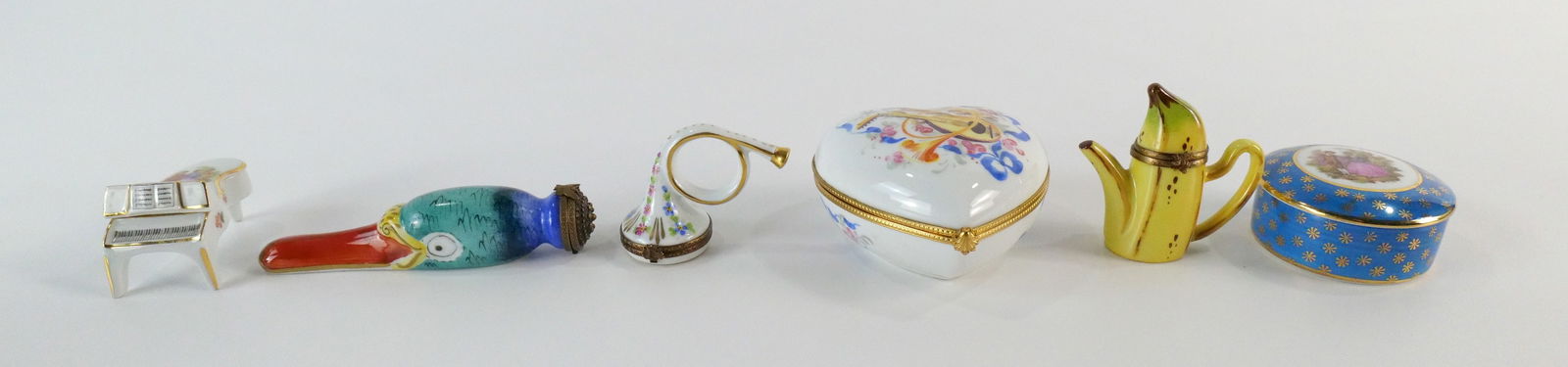 Group Lot of 6 Limoges Dresser/Trinket Boxes (1 of 13)
