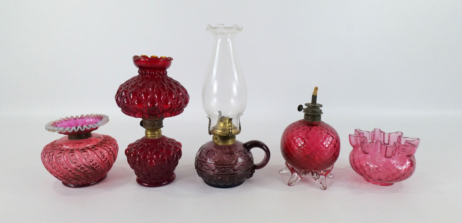 Group Lot of Oil Lamps (1 of 14)