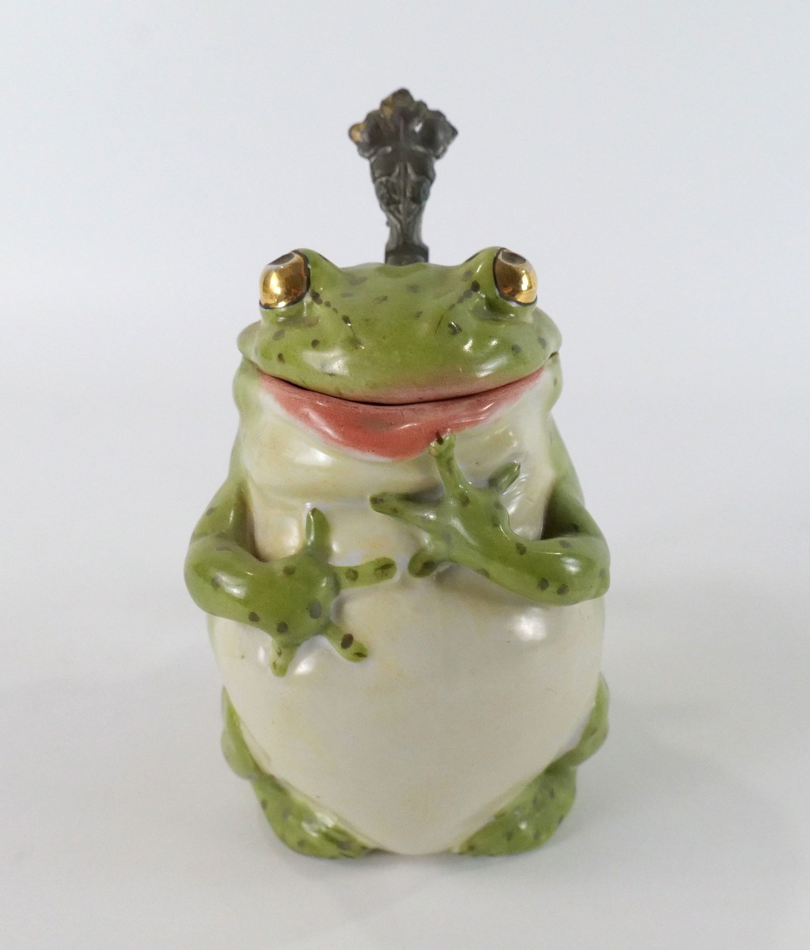 19th Century German Bisque Frog Stein (1 of 7)