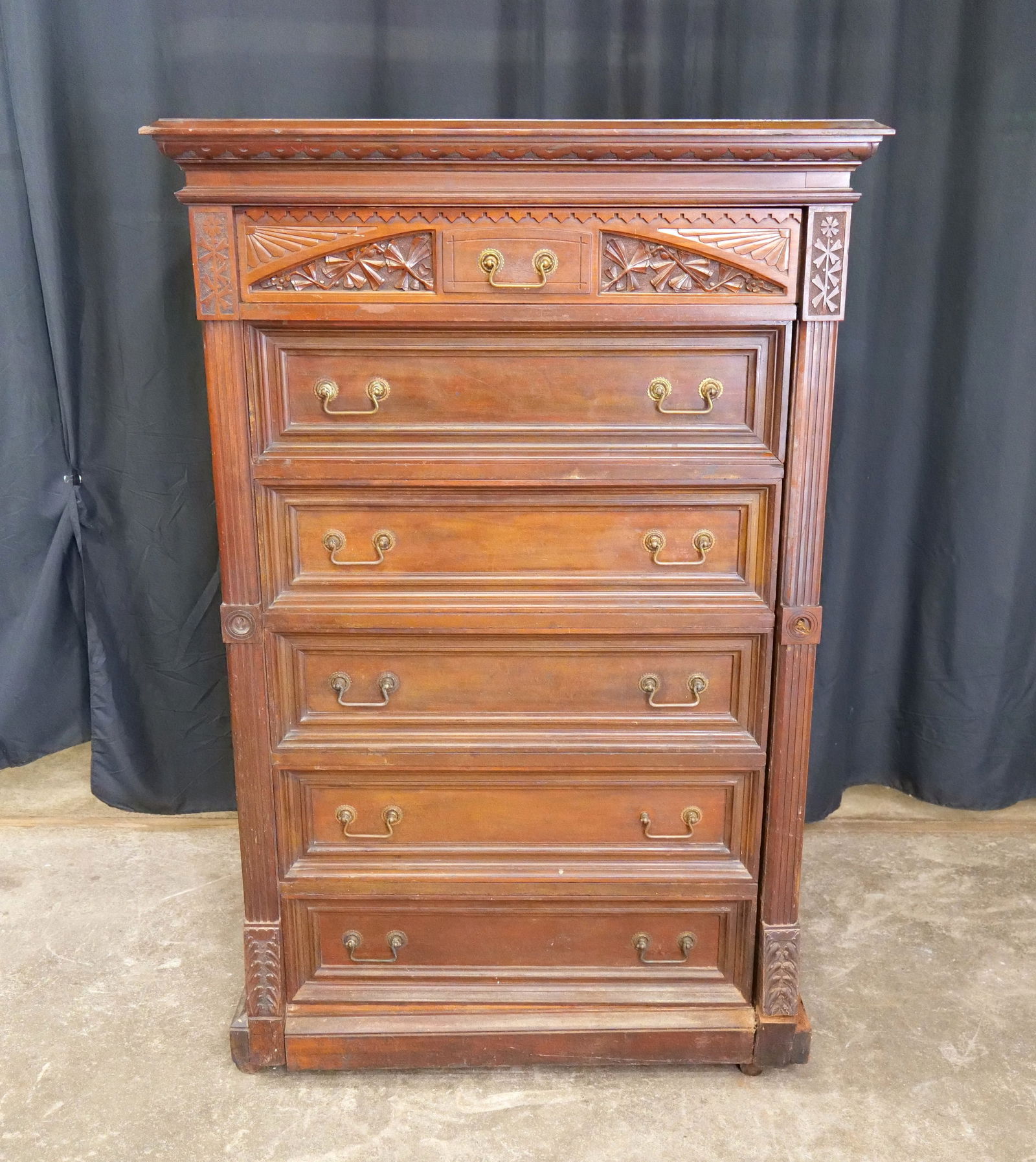 Eastlake Victorian Lockside Tall Man's Chest (1 of 12)