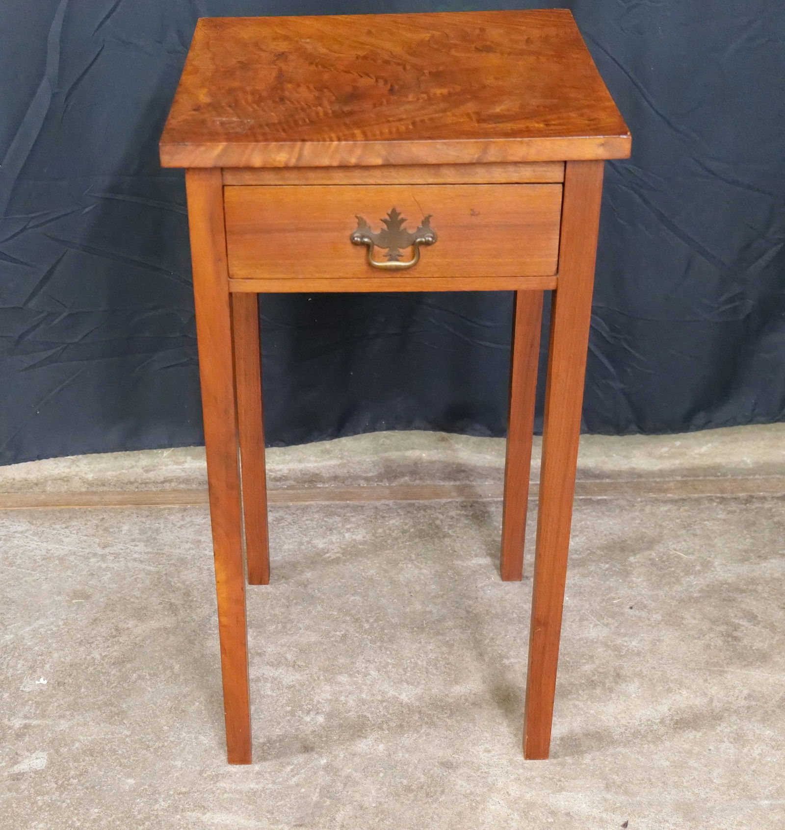 Burled Walnut One Draw Stand (1 of 8)