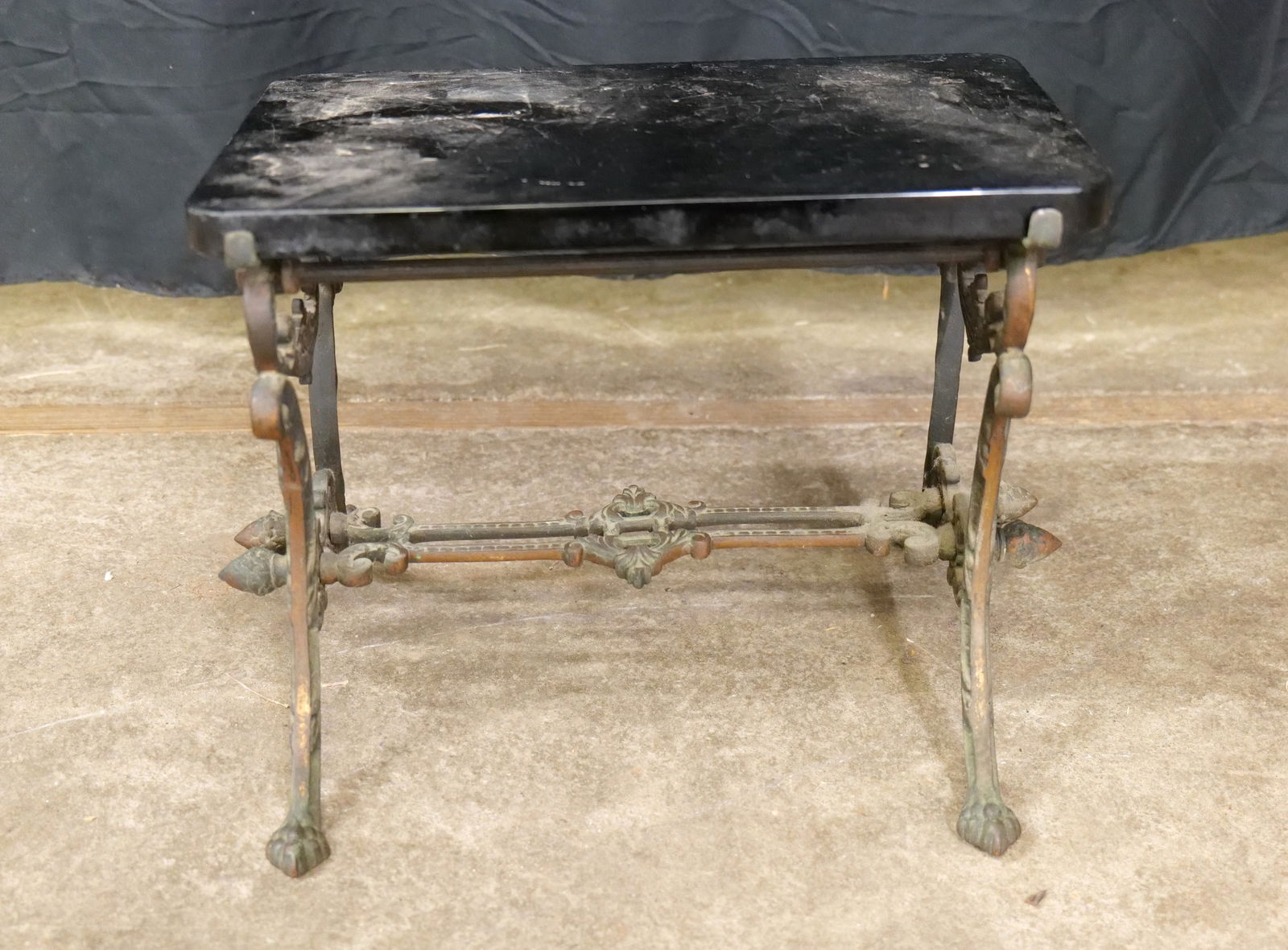 Bronze with Slate Top Plant Stand (1 of 4)