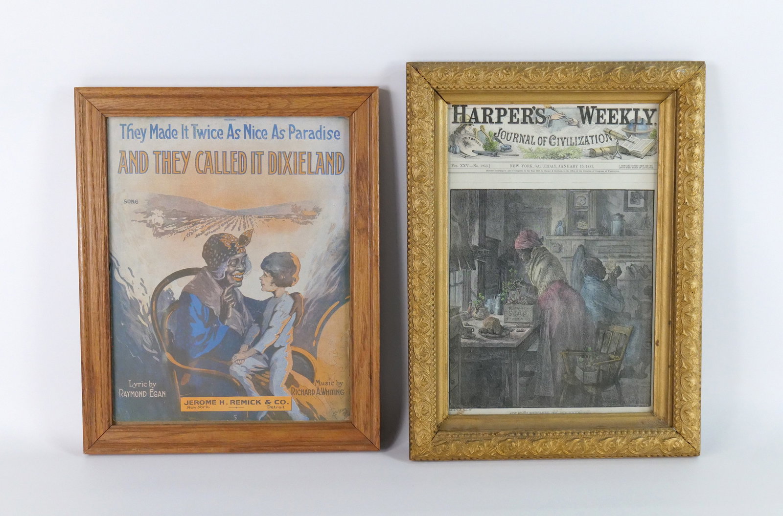 Lot of 2 Americana Framed Pieces (1 of 11)
