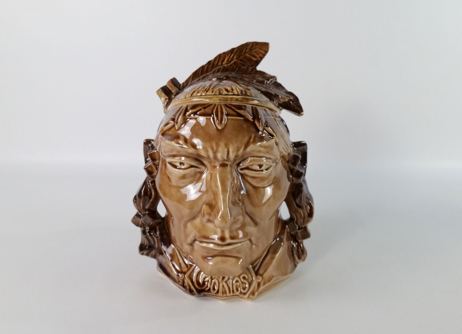 Vintage McCoy Native Indian Cookie Jar (1 of 8)