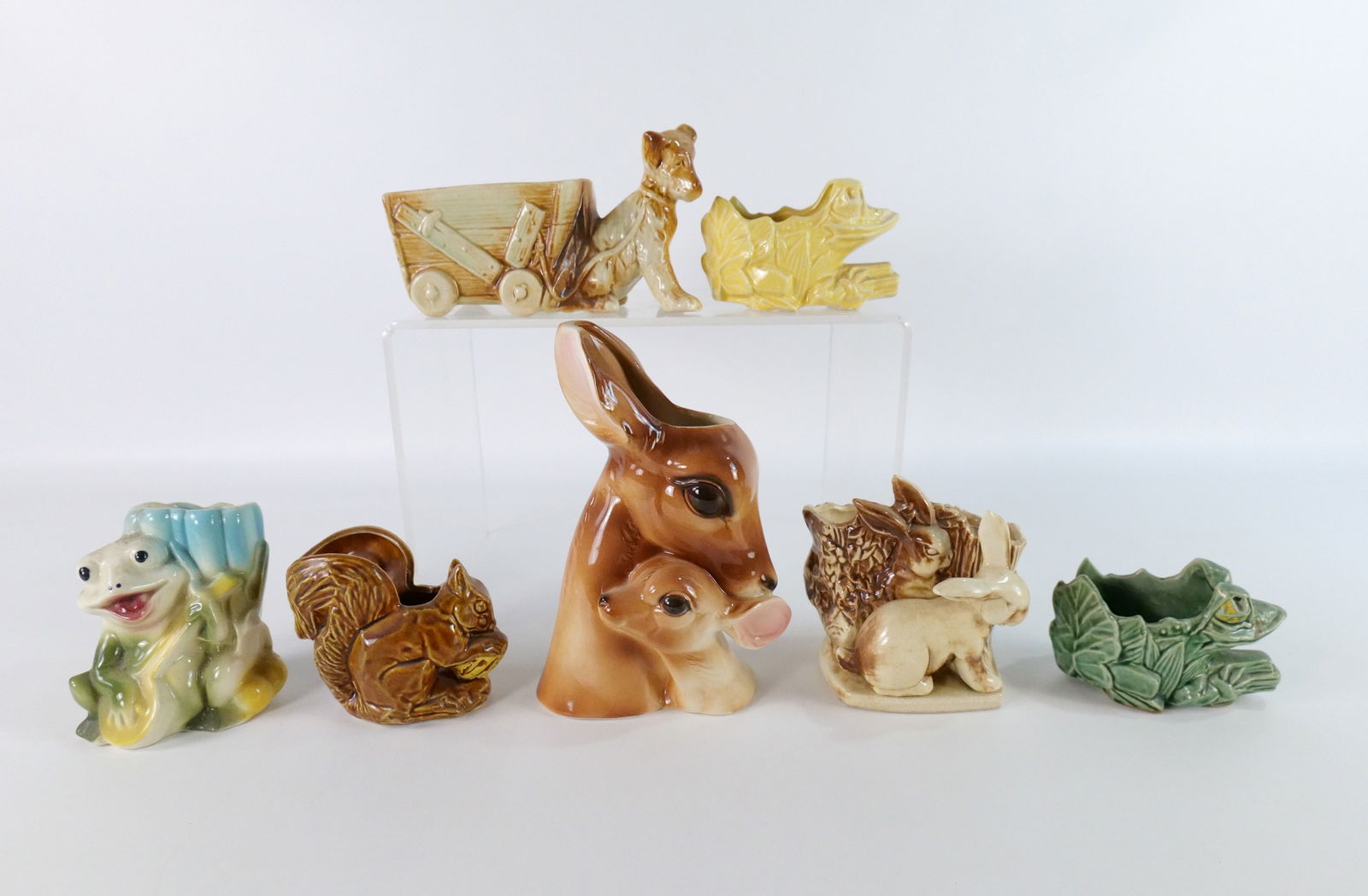 Group Lot of 1950's Ceramic Planters (1 of 13)