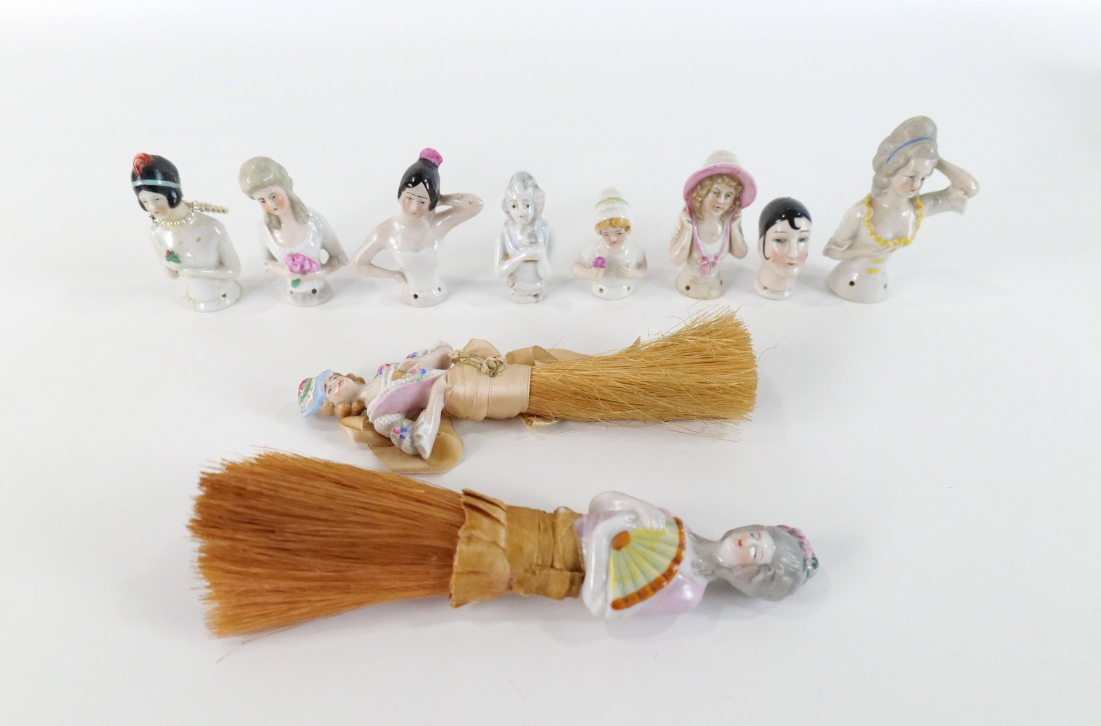 Lot of Porcelain Half Doll Figurines (1 of 17)