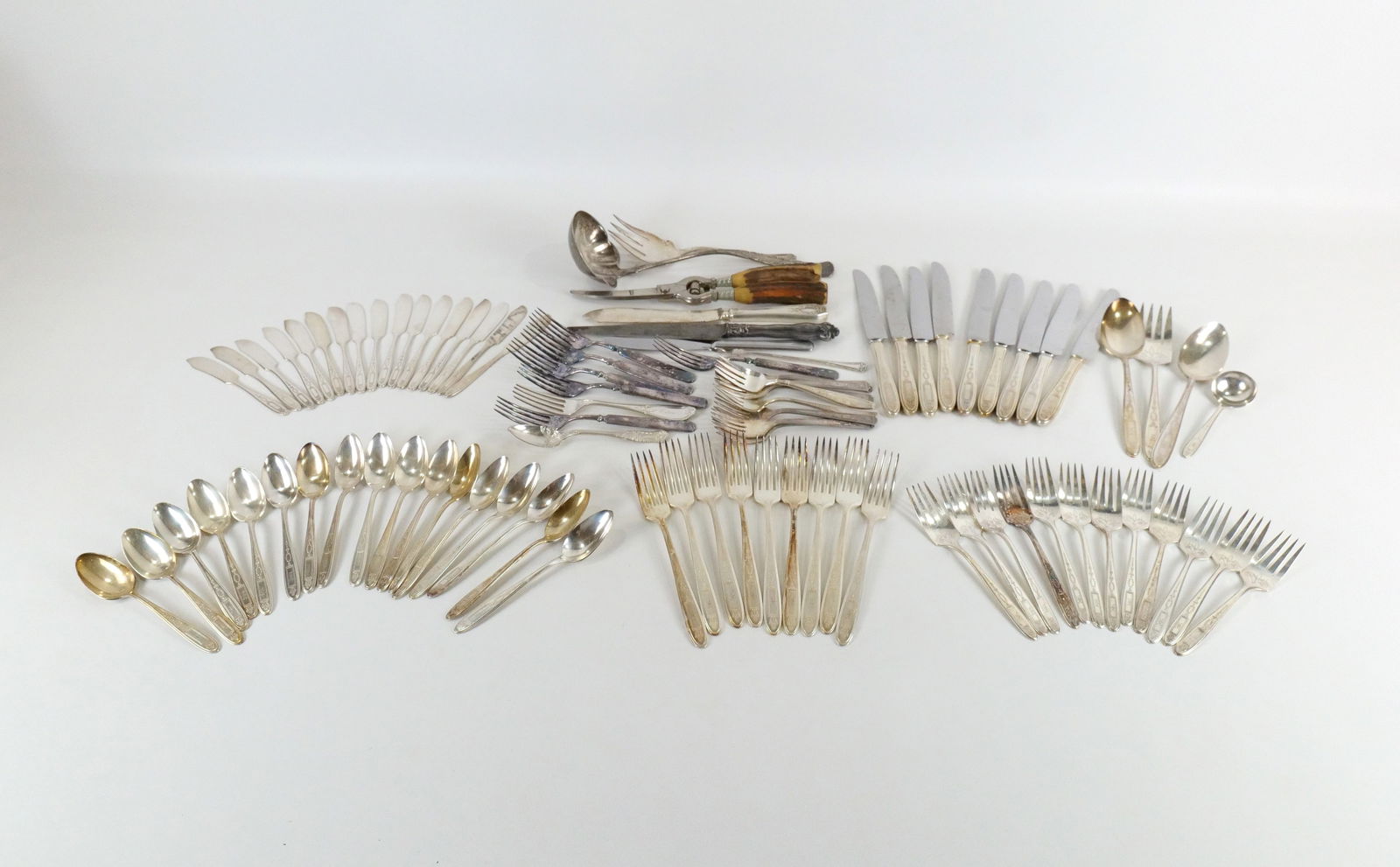 Group Lot of Silverplate Flatware (1 of 9)