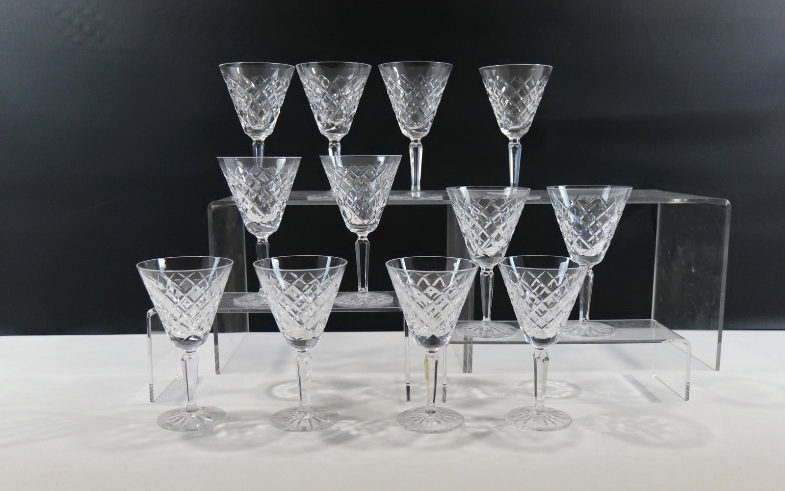Set of 12 Waterford Tyrone Water Goblets: Set of 12 Waterford Tyrone Water Goblets. Measures 7" tall. All in good condition. All invoices must be paid within 24 hours of the sale. We offer multiple shipping options please read the shipping te