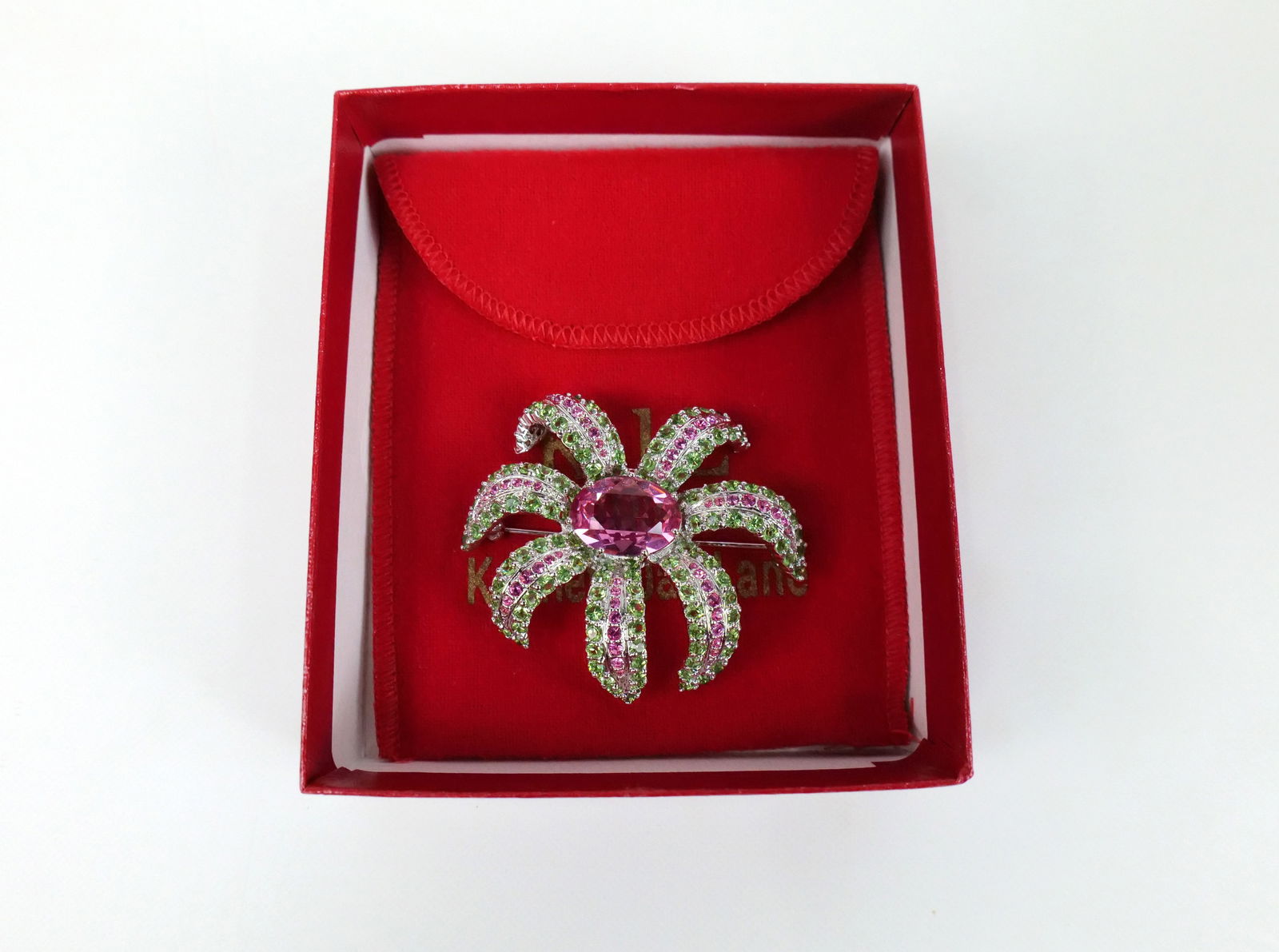 Kenneth Jay Lane Rhinestone Flower Brooch (1 of 10)