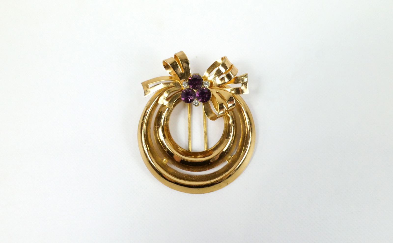 Vintage Wreath Fur Clip by Coro (1 of 8)