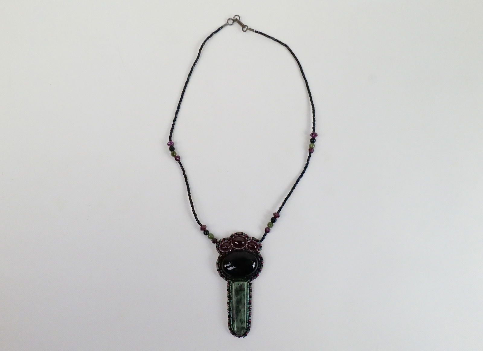 Artist Made Ruby Zoisite Necklace (1 of 6)