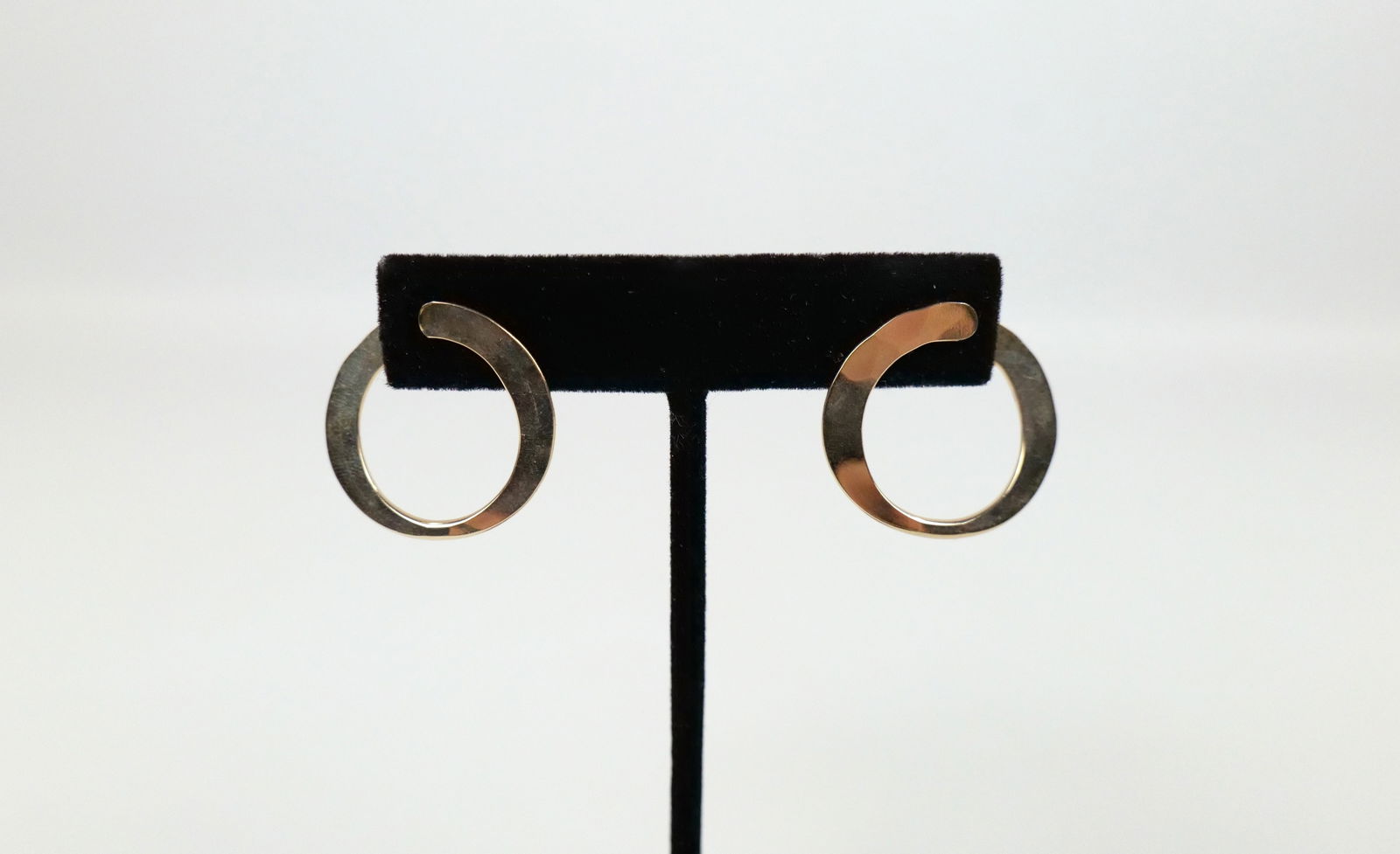 Hammered 14K Hoop Earrings (1 of 6)