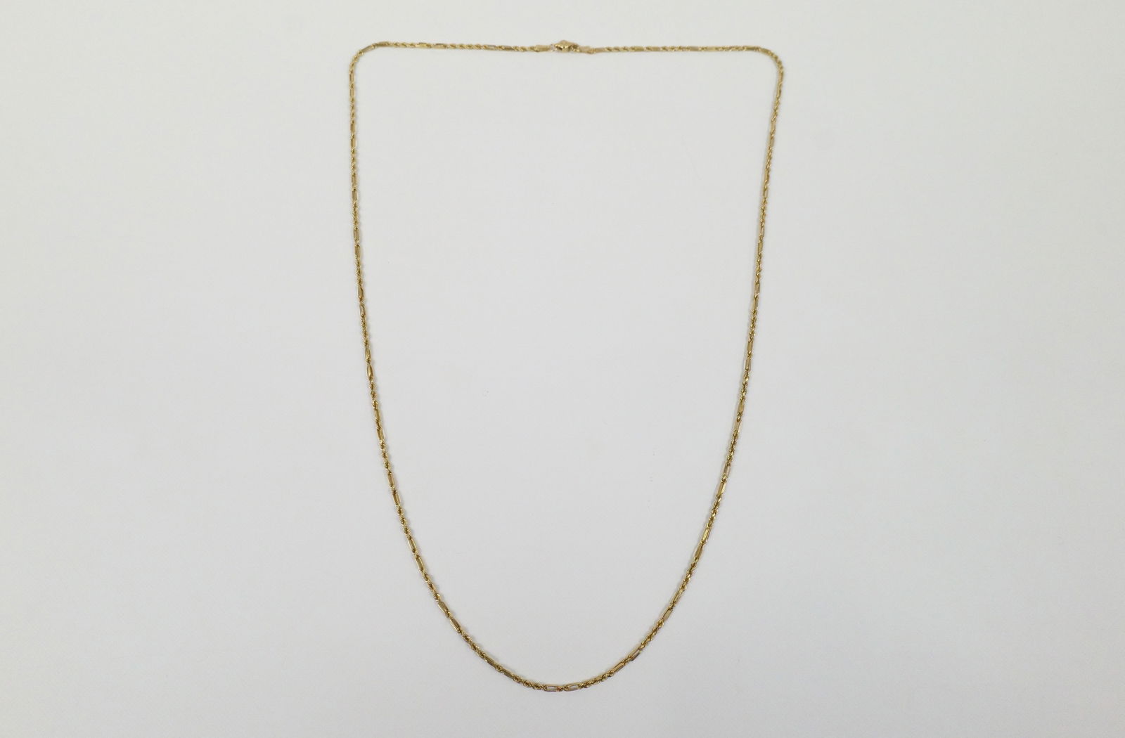 14K Alternating Rope Link Chain (1 of 3)