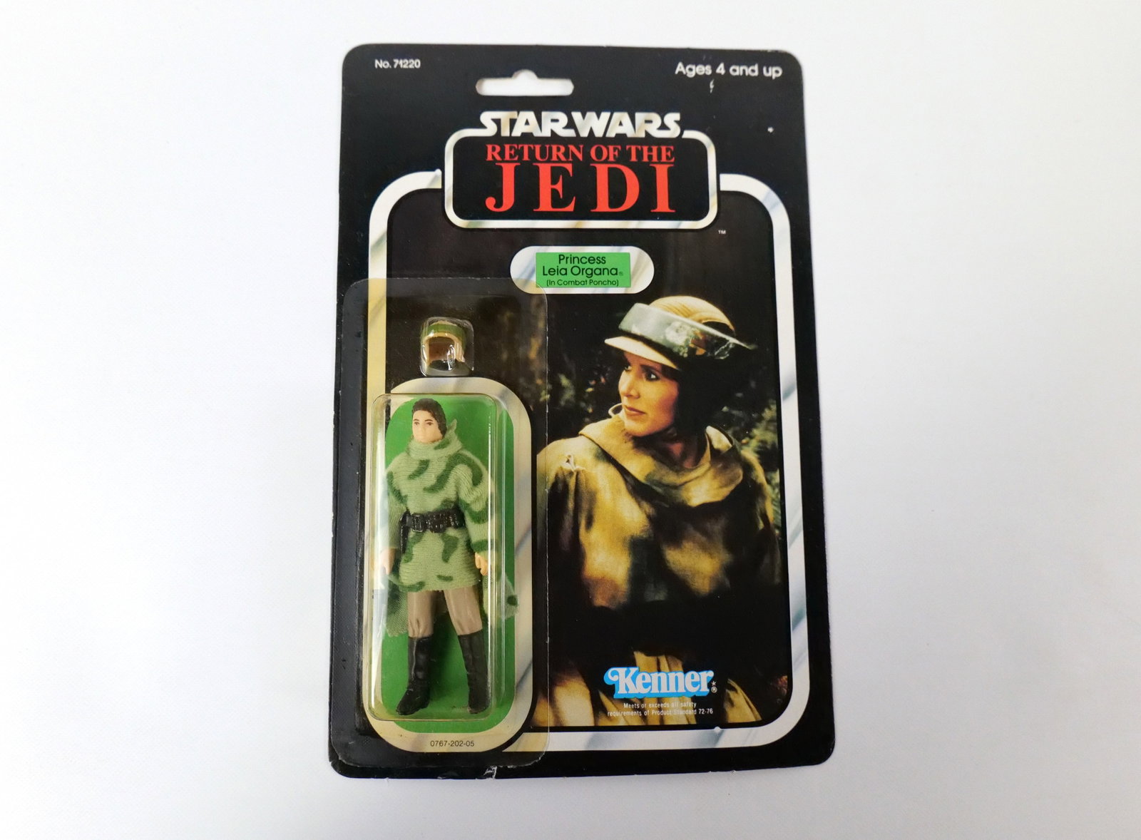 Kenner Star Wars Return of the Jedi Princess Leia Organa Action Figure: Kenner Star Wars Return of the Jedi Princess Leia Organa (in Combat Poncho) - 1983. 77 Card Back. Sealed in package. Overall nice vintage condition. All invoices must be paid within 24 hours of the sa