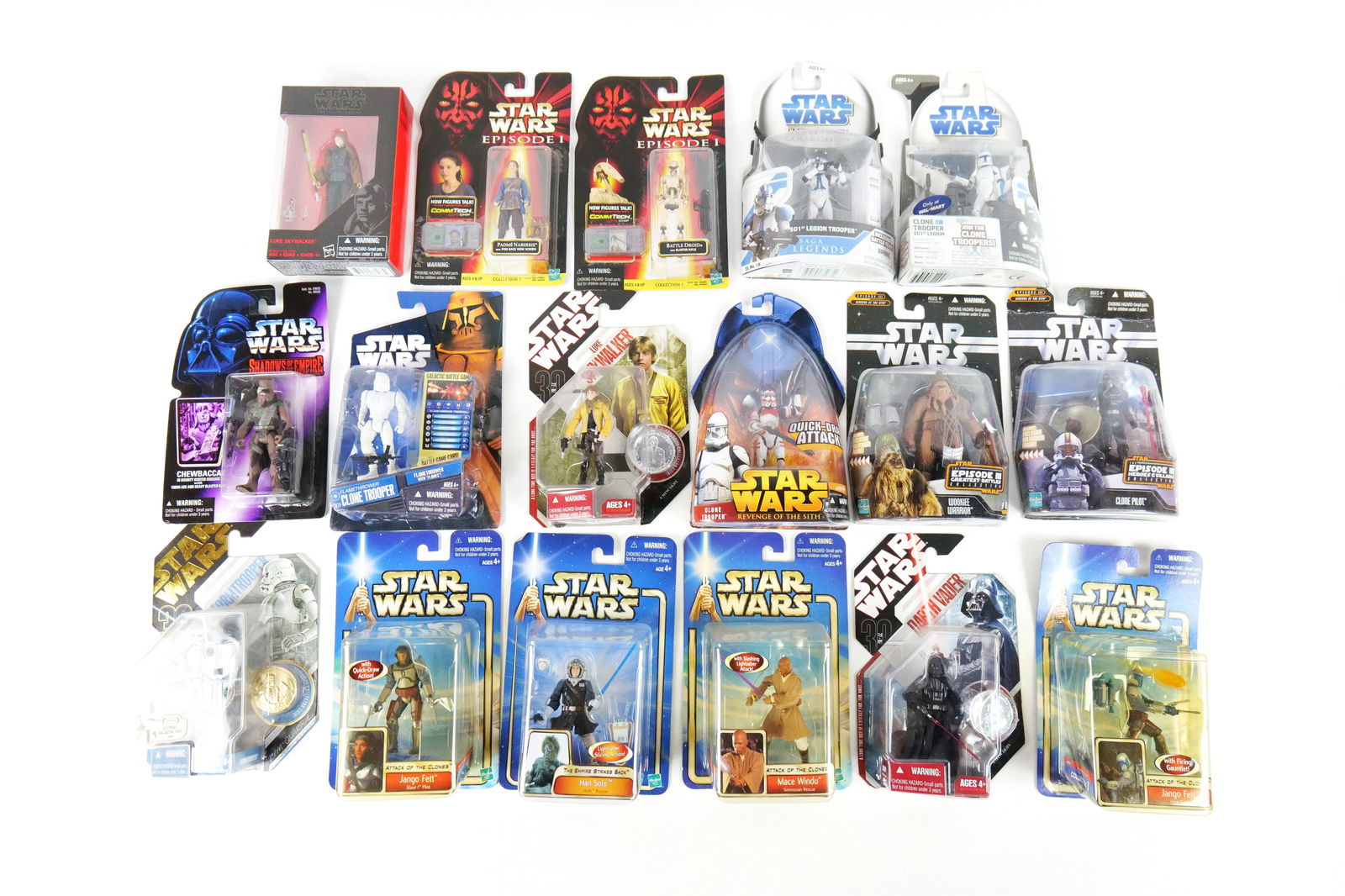 Group Lot of 17 Mixed Star Wars Action Figures (1 of 10)