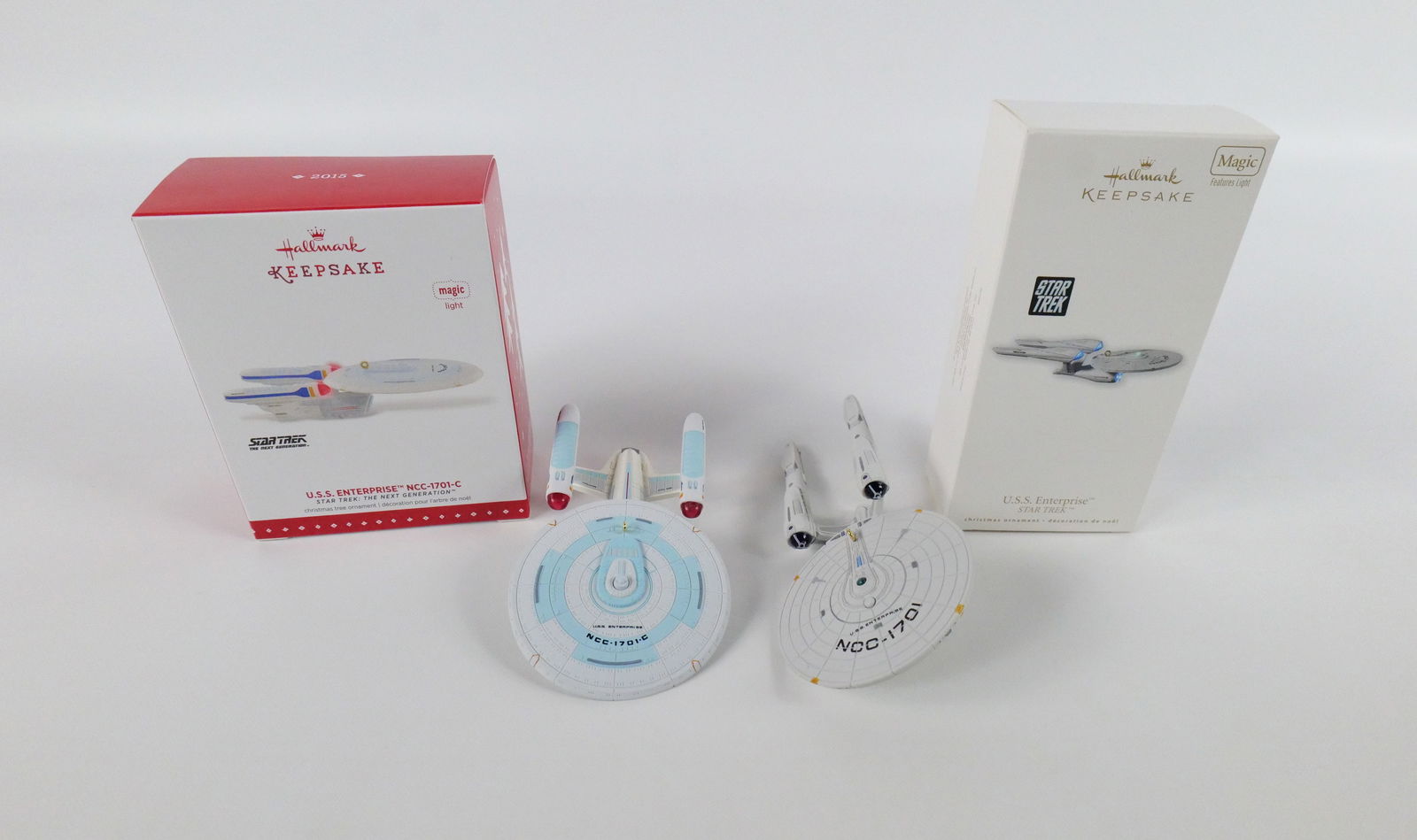 Lot of 2 Hallmark Star Trek Enterprise Ornaments (1 of 15)