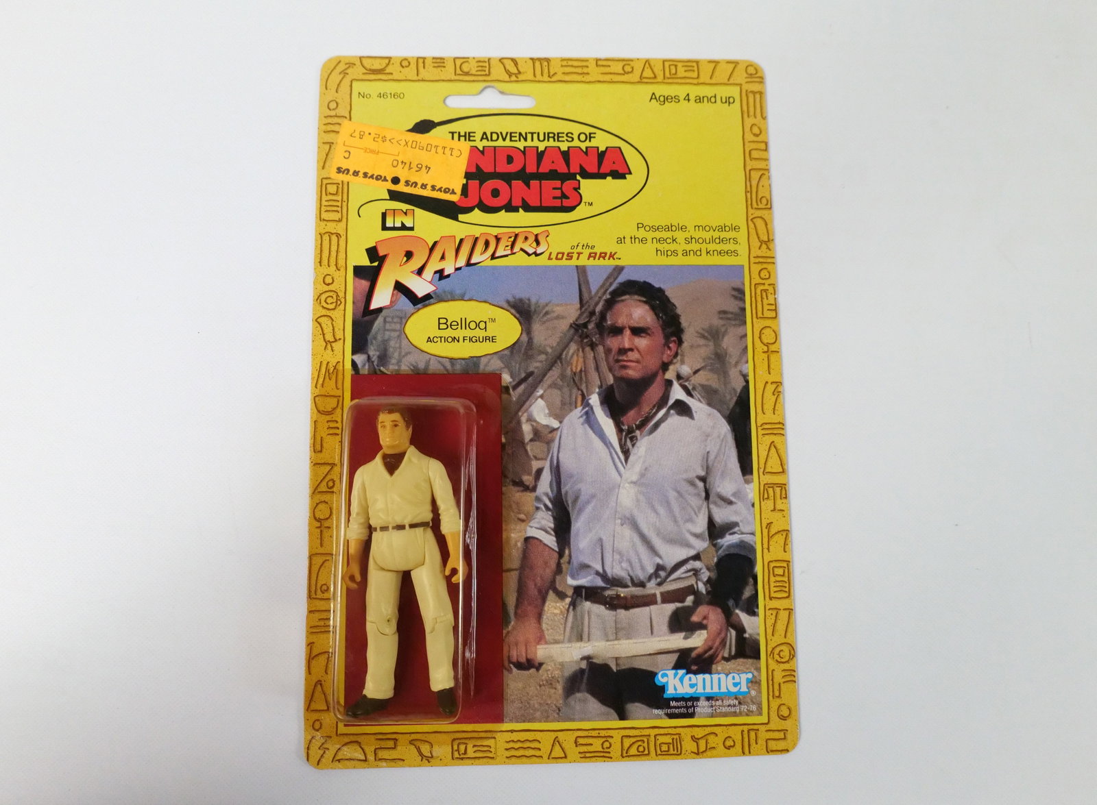Kenner Indiana Jones Belloq Action Figure: Vintage Kenner The Adventures of Indiana Jones Raiders of the Lost Ark Belloq Action Figure. Sealed on Card. All invoices must be paid within 24 hours of the sale. We offer multiple shipping options, 
