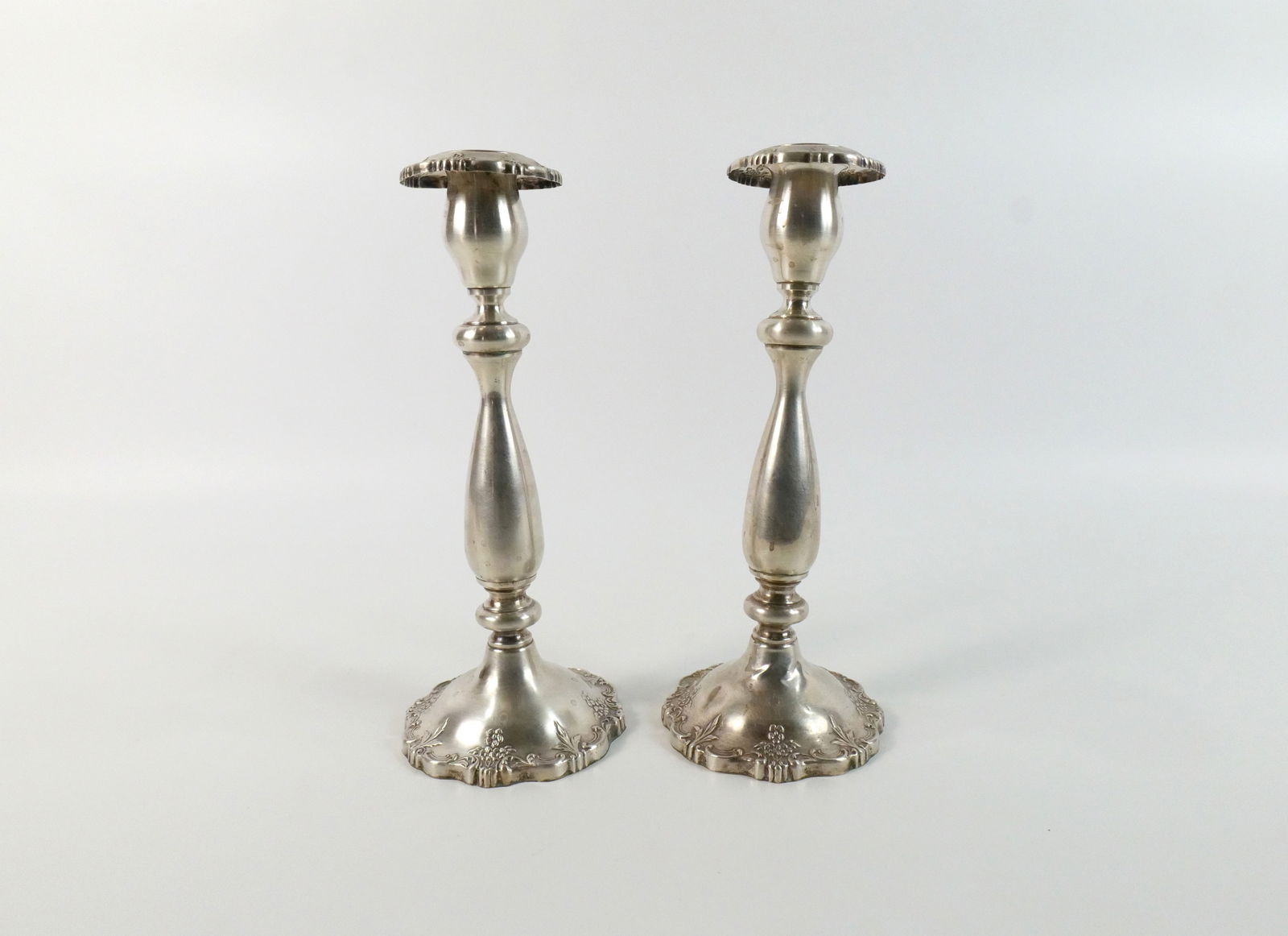 Pair of Fisher Sterling Silver Weighted Candlesticks (1 of 15)