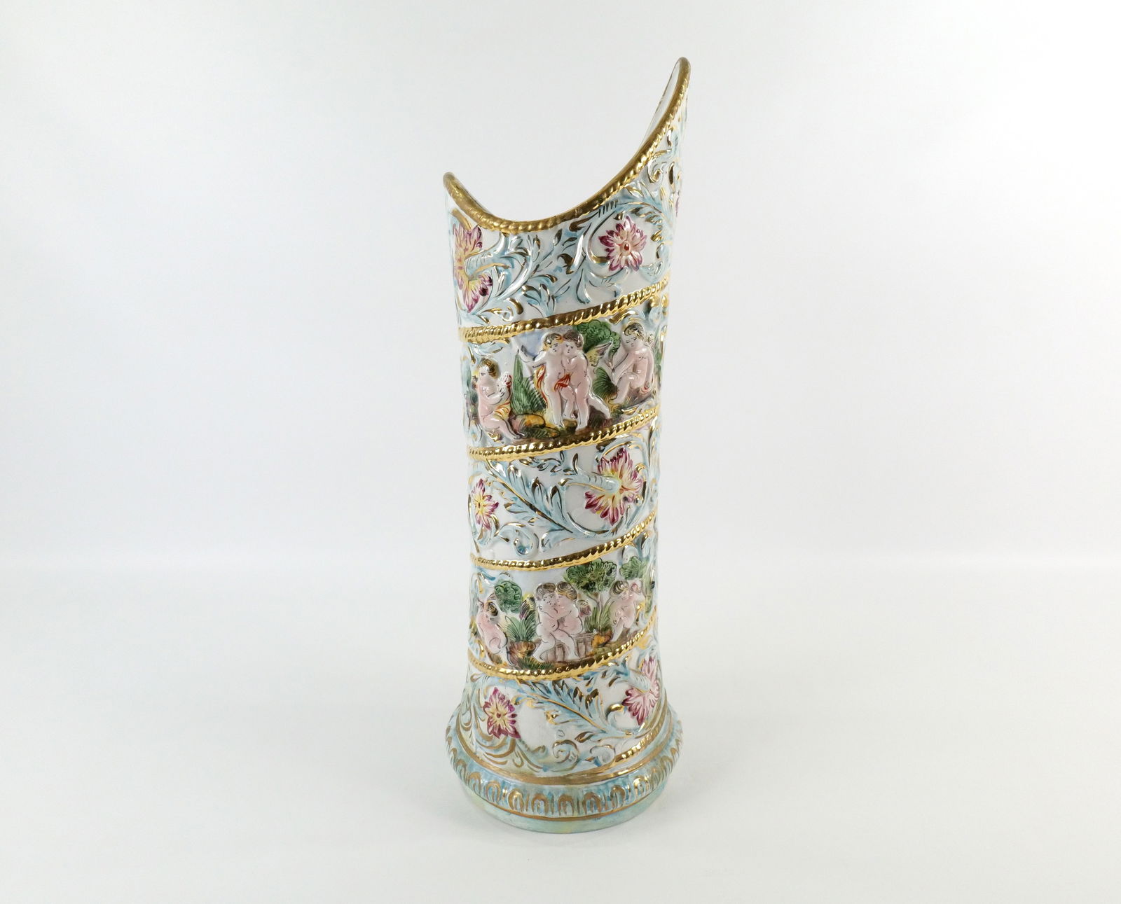 Capodimonte Hand Painted Umbrella Stand (1 of 9)